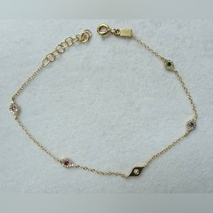 EF Collection 14K Yellow Gold and Diamond Ultimate Protection Bracelet